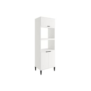 Paneleiro De Cozinha Alpha 2511 Torre Quente Com 2 Fornos 3 Portas 70cm Branco