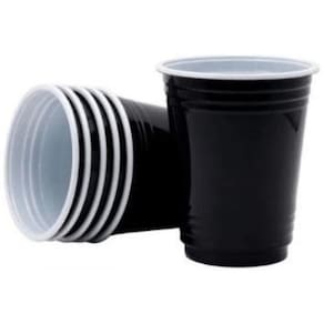 Copo Americano Descartável Shot Tequila 30Ml Com 40Un Preto