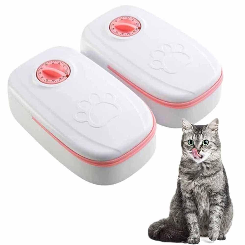 Alimentador Duplo Comedouro Inteligente Temporizador Raçao Agua Cachorro Gato Pet Bichos Alimentaçao Resistente Multiuso