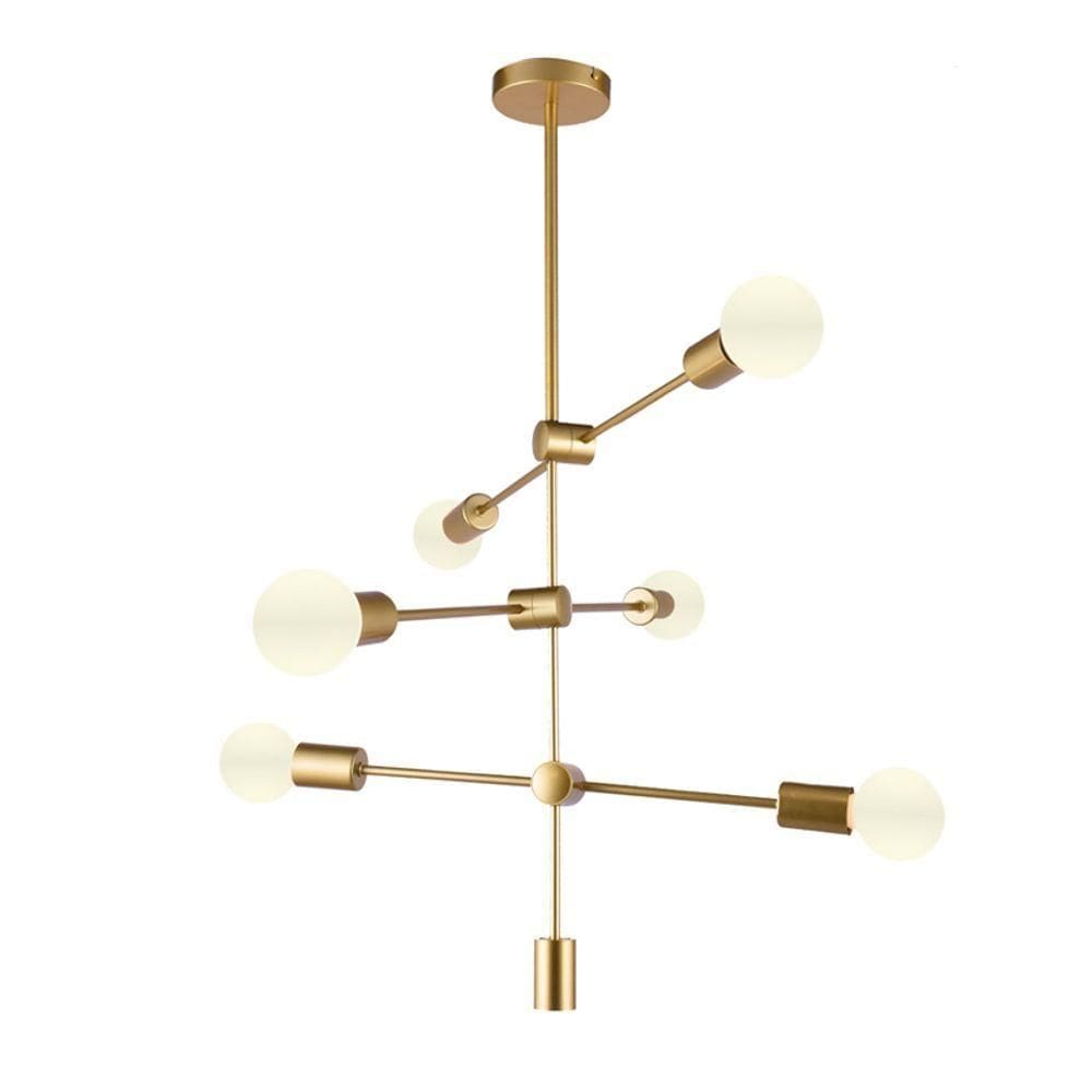 Lustre Pendente Orluce Edison Ii Or1188 Dourado E27 Bivolt