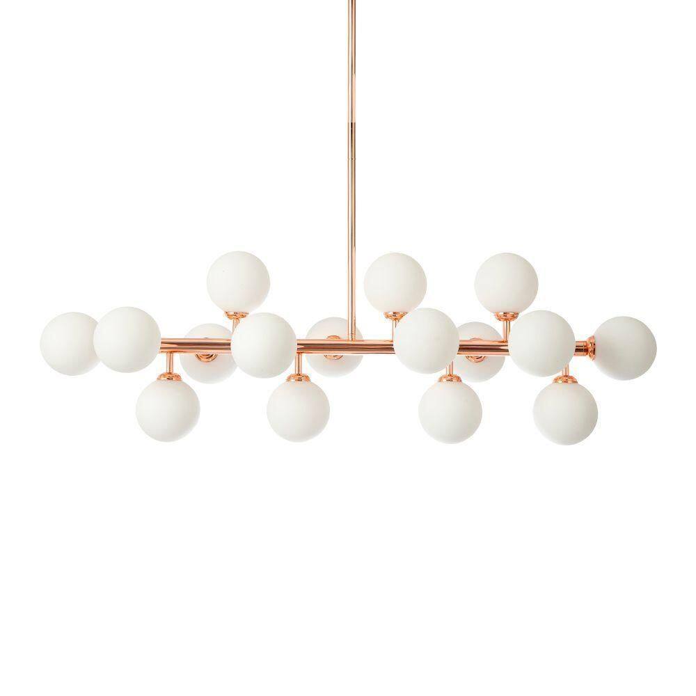 Lustre Pendente Skylight Cotton 3027-1 Rose Gold G9 Bivolt Rose Gold Sky-3027-1-lt