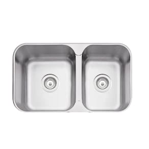 Cuba De Embutir-sobrepor Tramontina Isis 2c 34-28 Bs Em Aço Inox Acetinado 69x40 Com 2 Cubas