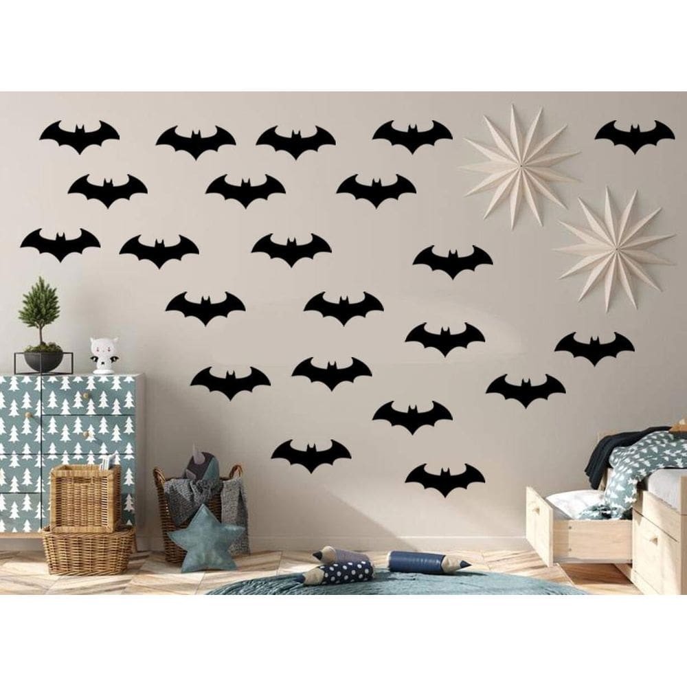 Kit C/30 Adesivos Simbolos Do Batman