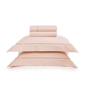 Jogo De Cama King 200 Fios Em Algodão Camillo Trussardi Rosa