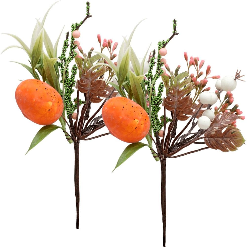 Kit 4 Arranjos Artificial Páscoa Decoração Ovos Coelho 23cm