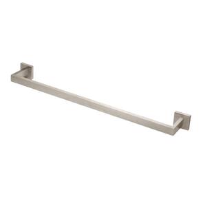Porta Toalha Banho Barra Quadrado Inox Escovado 100% Metal