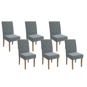 Kit 6 Cadeiras De Cozinha 2cad149fr 6 Un Freijó Cinza