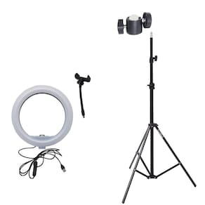 Ring Light Tripé Grande E Suporte Para Celular 12 Polegadas