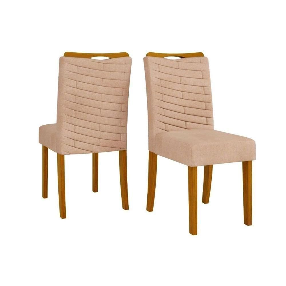 Cadeira De Cozinha Julia Cedro Linho Saara Bege