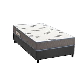 Cama Box Solteiro: Colchão Espuma D33 Ortobom Light Saúde + Base Crc Suede Gray (88x188)