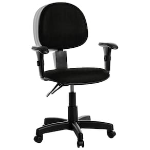Cadeira Ergonômica Executiva Com Braço Preto RCP