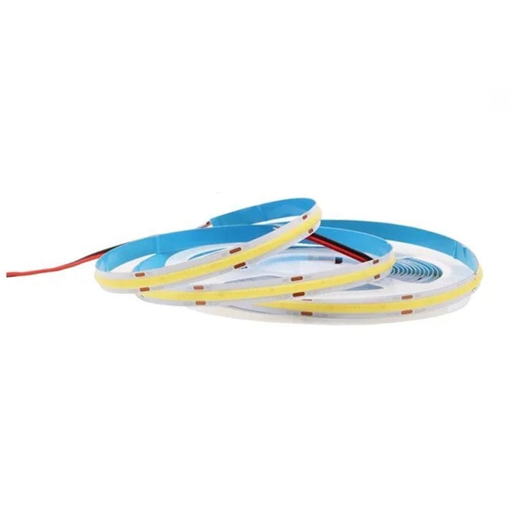 Fita De Led Cob 12v 6500k 10w Rolo 50 Metros Decoraçao Iluminaçao Gesso Sanca Teto Rebaixado Ambient
