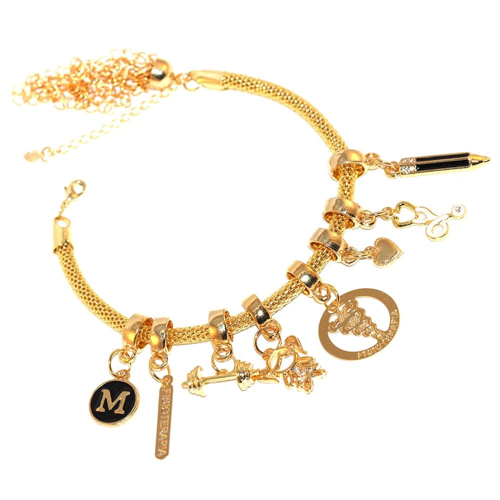 Pulseira Berloque Fisioterapia Fisioterapeuta Folheado 18k