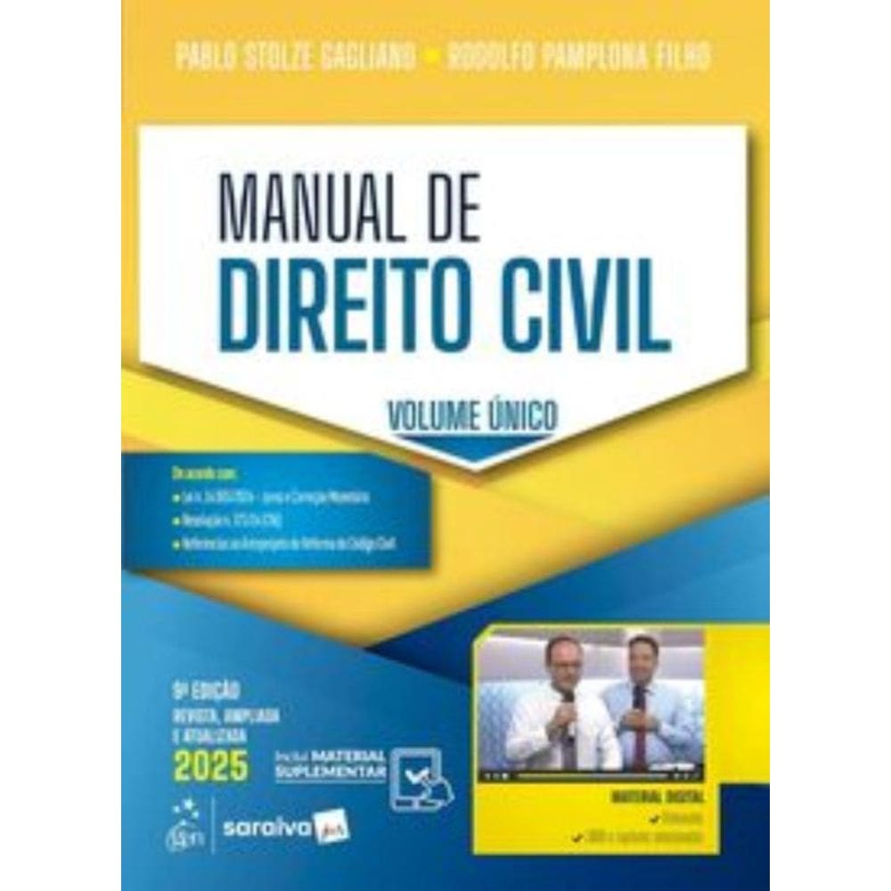 Manual De Direito Civil - 9A Edicao 2025