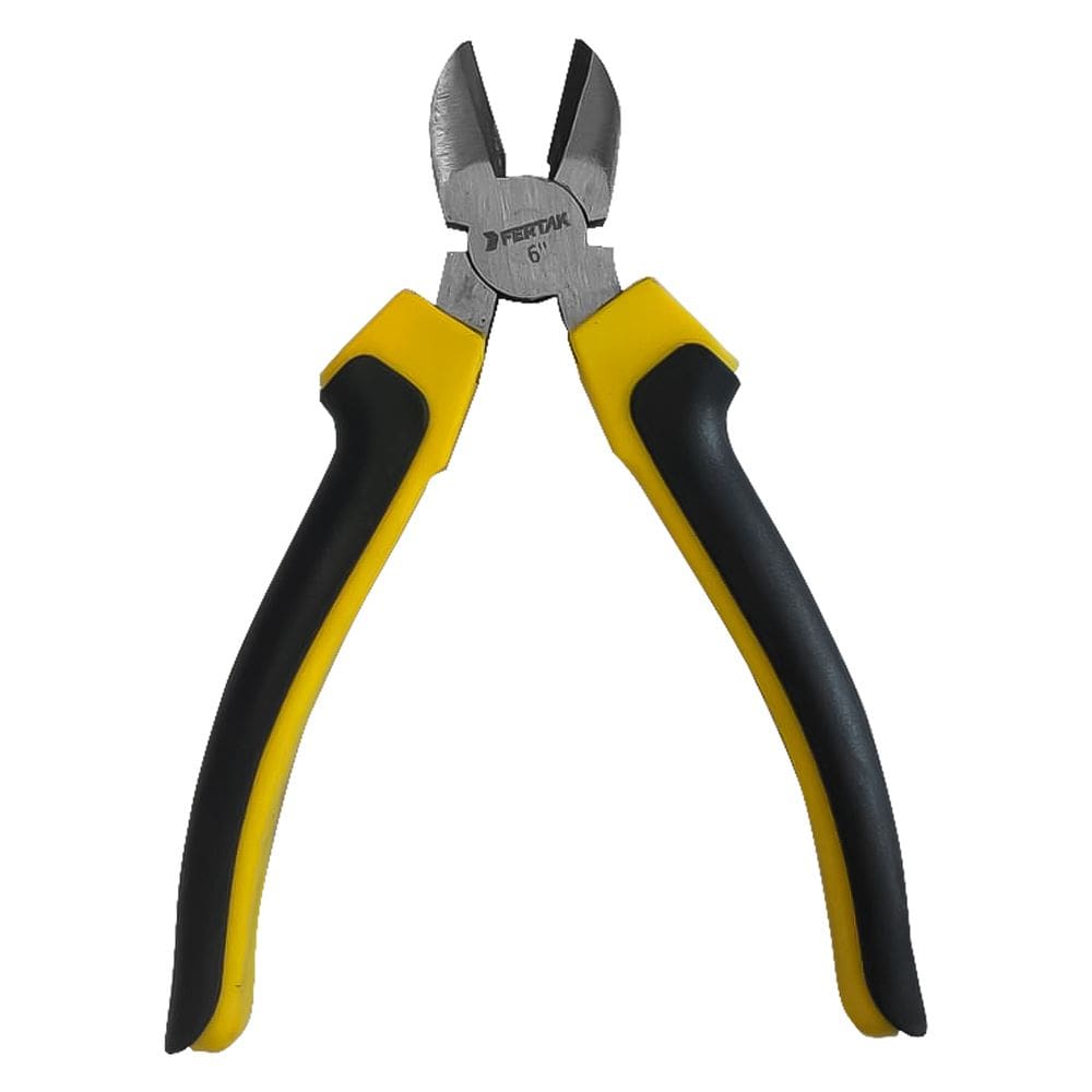 Alicate Diagonal Hobby 6” Cabo Emborrachado Aço Carbono Mecânico Elétrico Fertak