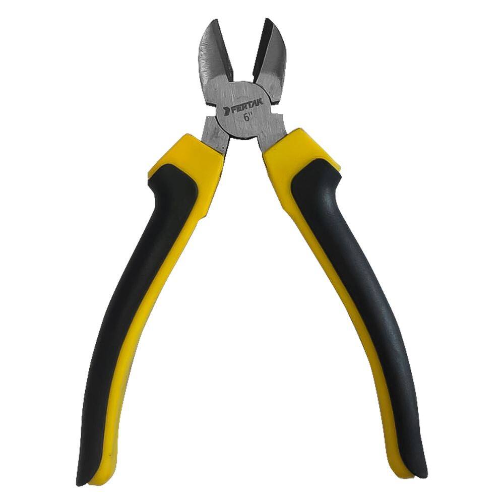 Ferramenta Alicate Diagonal 15cm Cabo Antideslizante Mecânico Elétrico Fertak