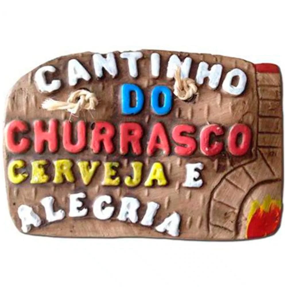 Placa De Churrasco Decorativa  Cerveja E Alegria