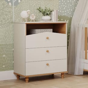 Cômoda Infantil 3 Gavetas com Pés 100 MDF Dengo Permobili