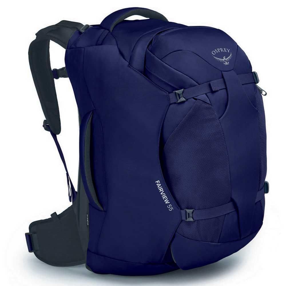 Mochila feminina Osprey Fairview 55L para viagem, inverno, azul