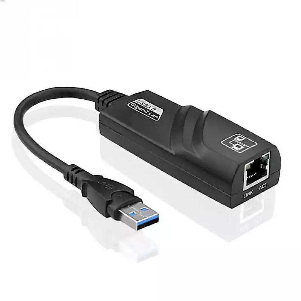 Cabo Adaptador Ethernet Usb 3.0 Rede Gigabit Rj45 1000Mb/S