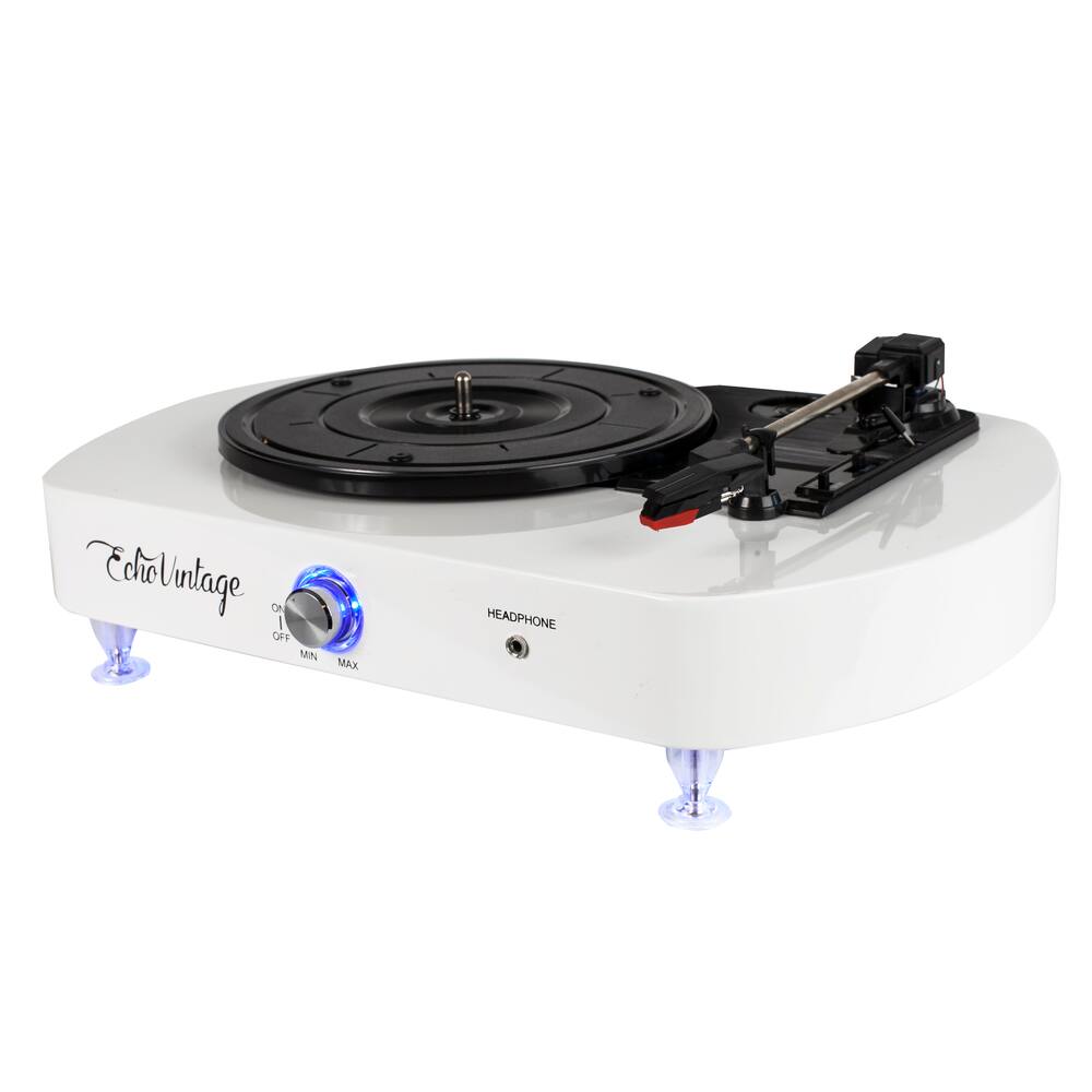 Vitrola Toca-Discos Luminous ? White Com Iluminação De Led