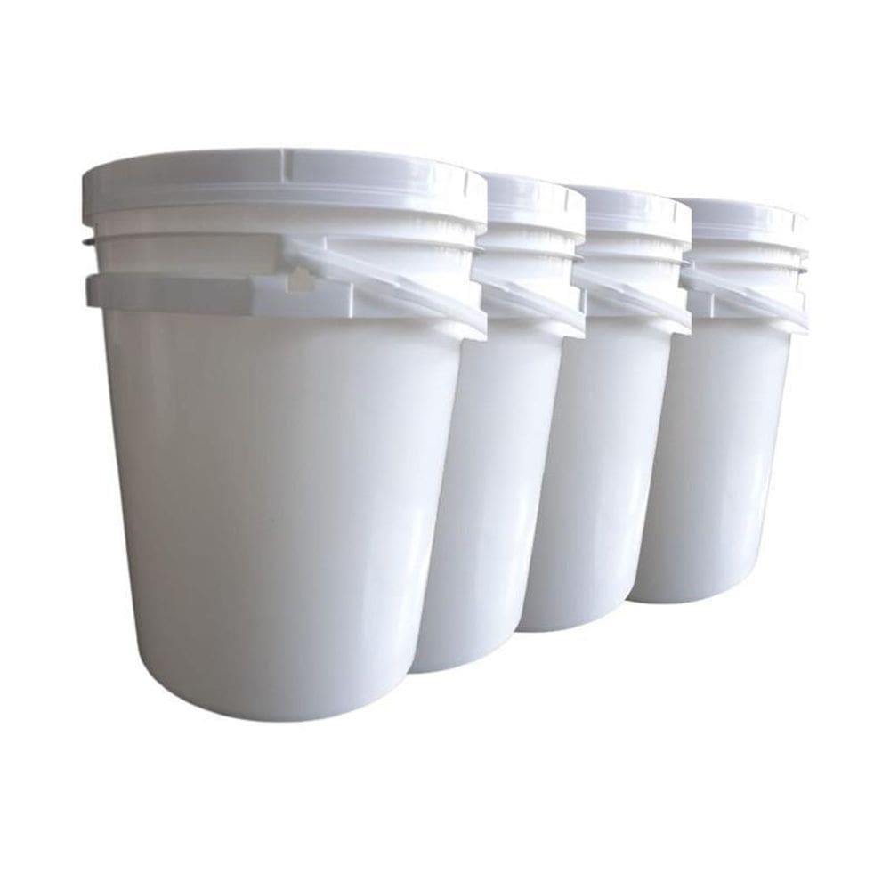 Balde Plast 20L Alça Plast P Algodão E Cotonete4 Unid