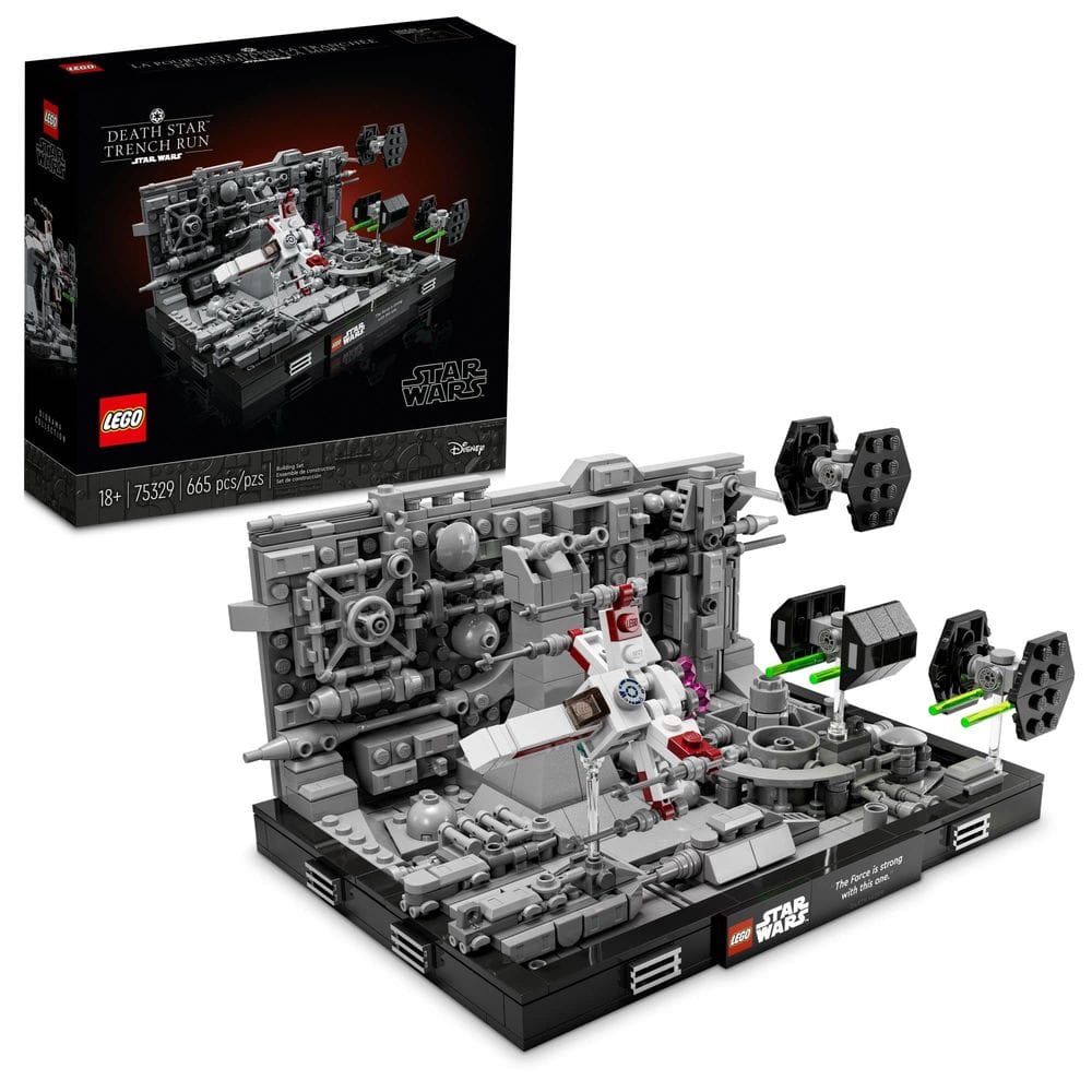 Conjunto de diorama Lego Star Wars Death Star Trench Run 75329