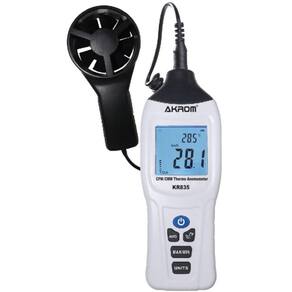 Termo anemômetro com cálculo da vazão de ar - Akrom KR835