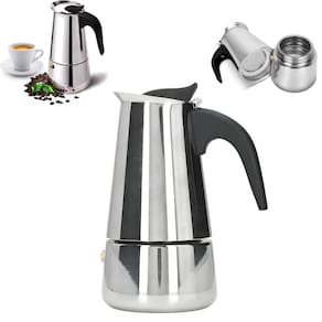 Cafeteira Italiana em Inox 100ml - Perfeita para 2 Xícaras