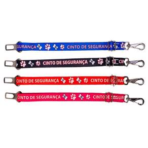 Kit 5 Cintos de Segurança Pet | Guia 70cm | Cores Diversas