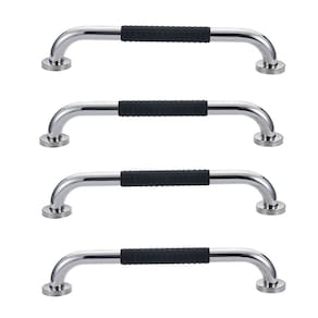 Barra de Apoio 60cm Inox Suporte Antiderrapante Banheiro Box Kit 4 unidades Idoso Gestante Cadeirante Segurança Acessibilidade
