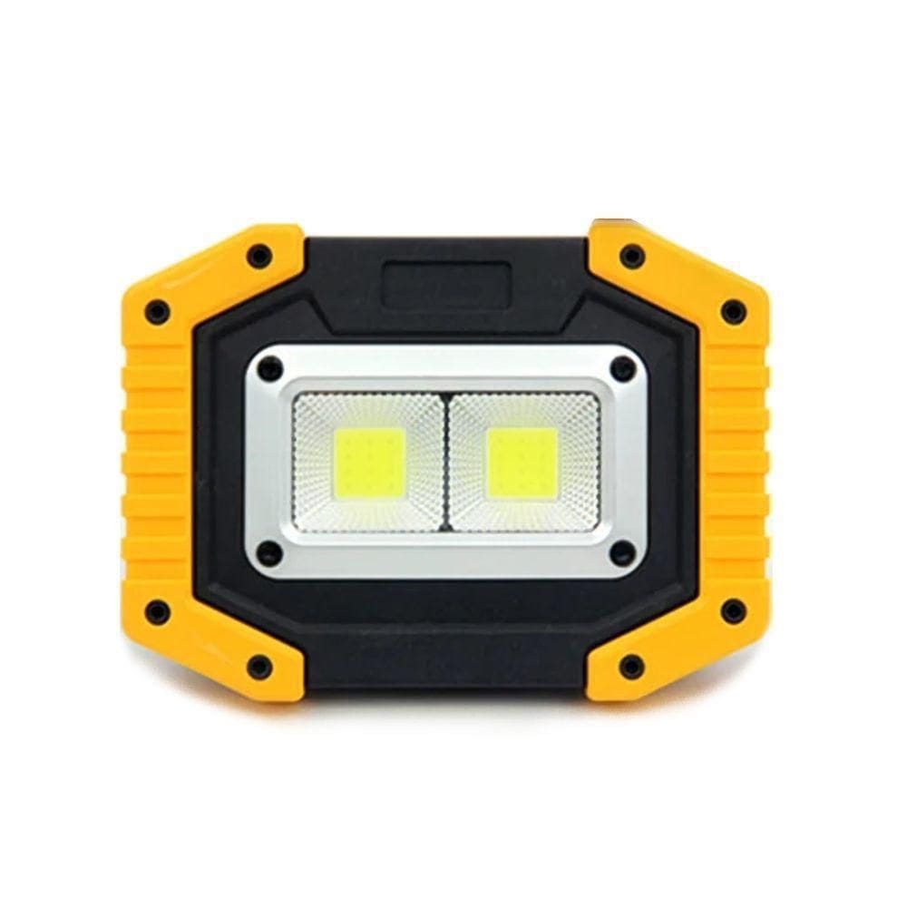 Laterna Multifuncional Com Bateria 18650 8800mah Amarelo