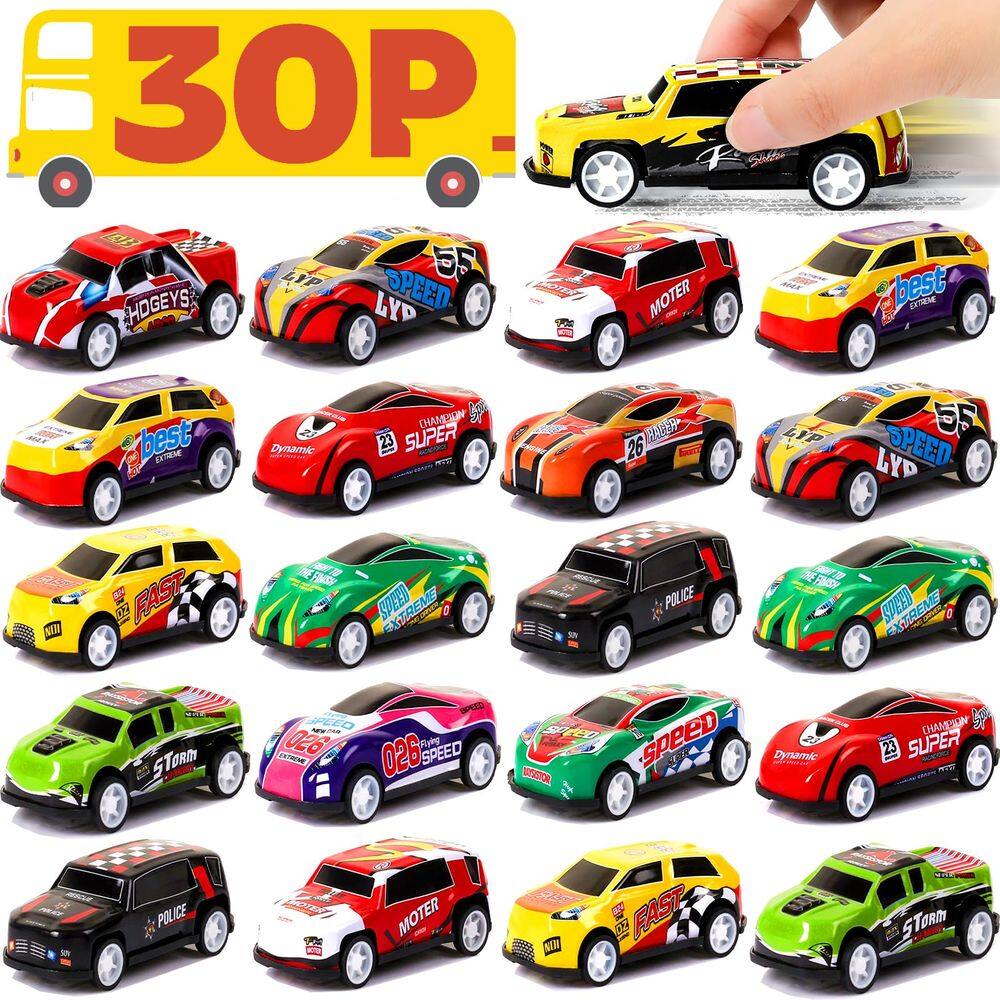 Party Favors Pull Back Cars AZEN 30 unidades para crianças 4-8 8-12