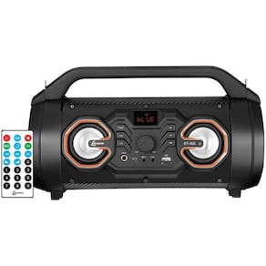 Caixa De Som Auto Turbo Dj Lenoxx Bluetooth Usb Sd