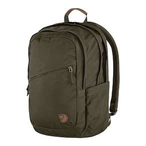 Mochila Fjällräven Raven 28 Dark Olive com alça ajustável