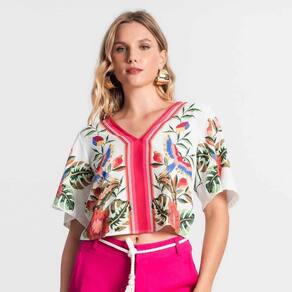 Blusa Feminina De Poly Light Estampada Endless