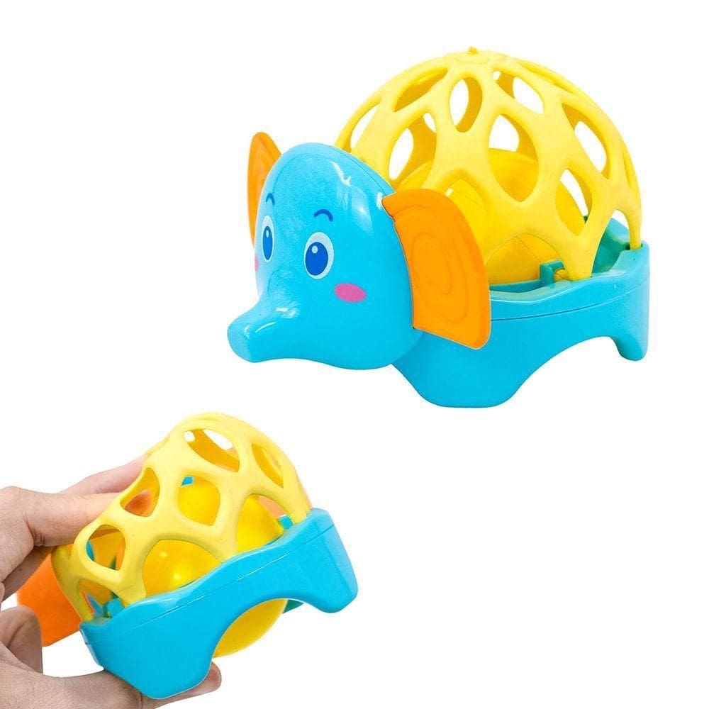 Brinquedos Bebes Chocalho Baby Macio Animais Elefante