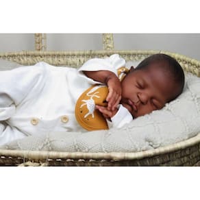 Boneca Reborn Angelbaby Black Boy Sleeping 50 cm de silicone