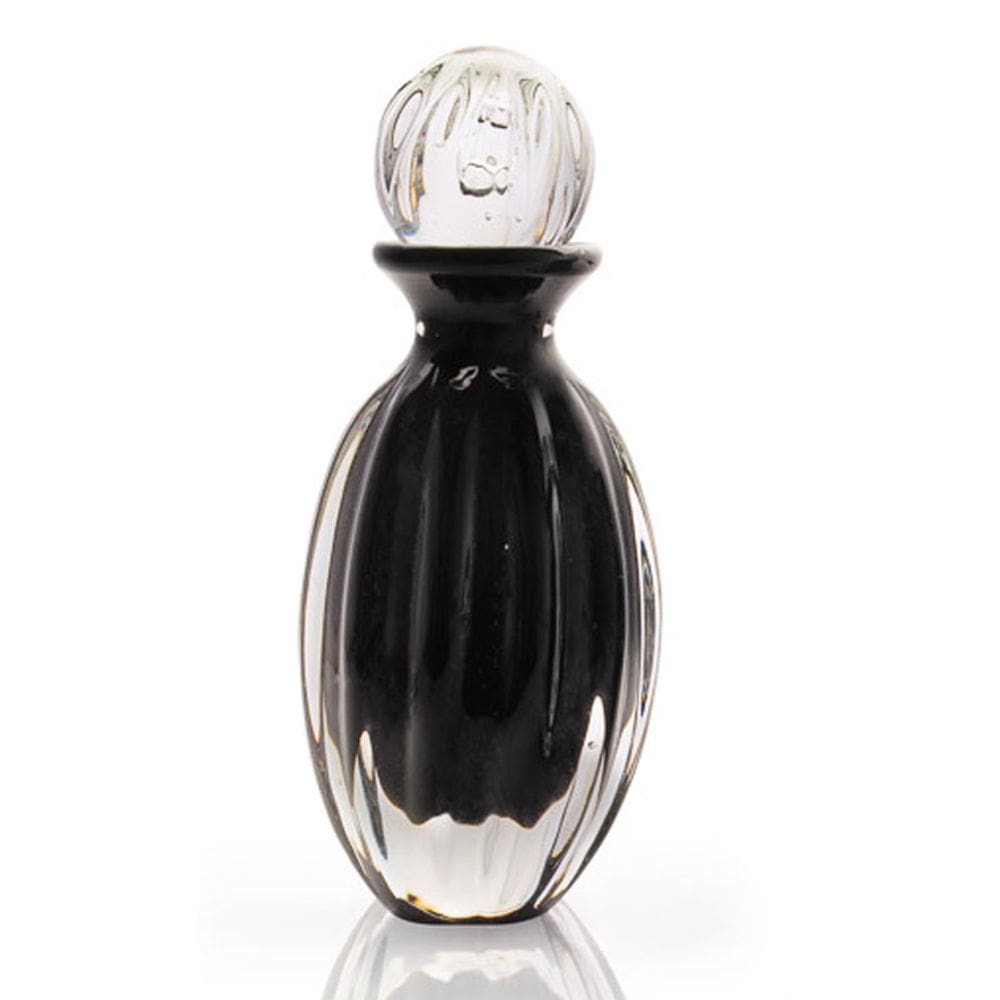 Garrafa Em Cristal Murano Preto  São Marcos