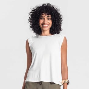 Blusa Feminina Cavada Rovitex Detalhes Ombro