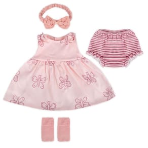 Roupas de boneca Reborn WOOROY Pink Butterfly 40-50cm