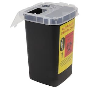 Estojo para descarte de lâminas Uonlytech Blade Disposure Recipiente preto