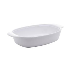 Travessa Oval de Melamina Milão Branca 32cm - Lyor