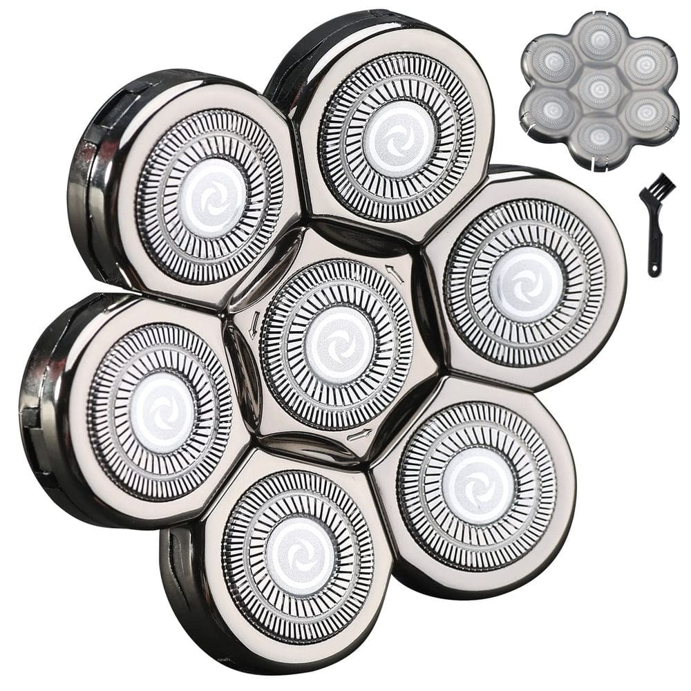 Cabeças de reposição, barbeador elétrico, 7 lâminas para homens HONTEC