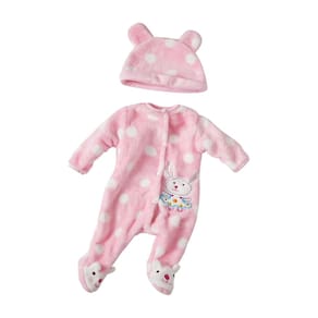 Conjunto de roupas para bonecas Reborn de 45 a 55 cm com macacão de coelho