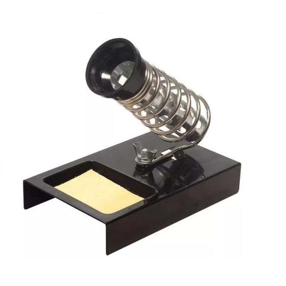 Suporte Para Ferro De Soldar Hikari Com Esponja Hsf-10