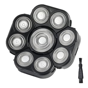Cabeças de reposição para barbeador elétrico masculino Auruveby 9 Blades