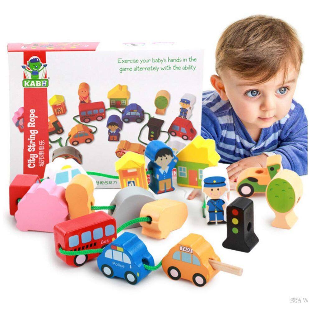 Brinquedos educativos de madeira Newraturner Shape Color Sorting