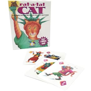 Jogo de cartas Gamewright Rat A Tat Cat para crianças de 2 a 6 jogadores