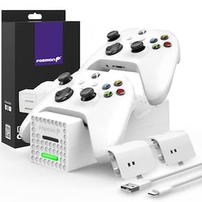 Carregador de controle Fosmon Dual 2 para Xbox Series X/S Branco